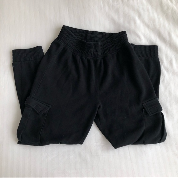 GARAGE CLOTHING BLACK FRENCH TERRY CARGO JOGGER - Picture 3 of 6